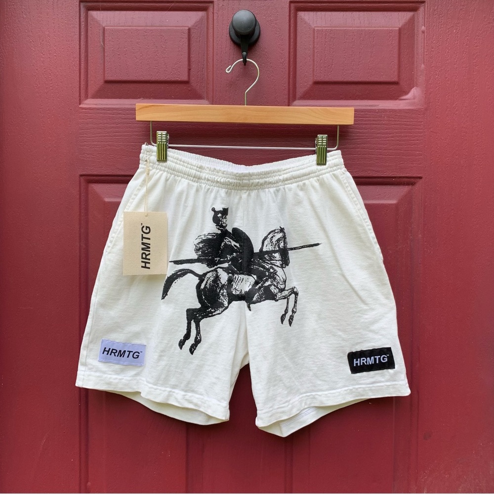 HRMTG x Jack B Wiese Don Quixote knight shorts off white small